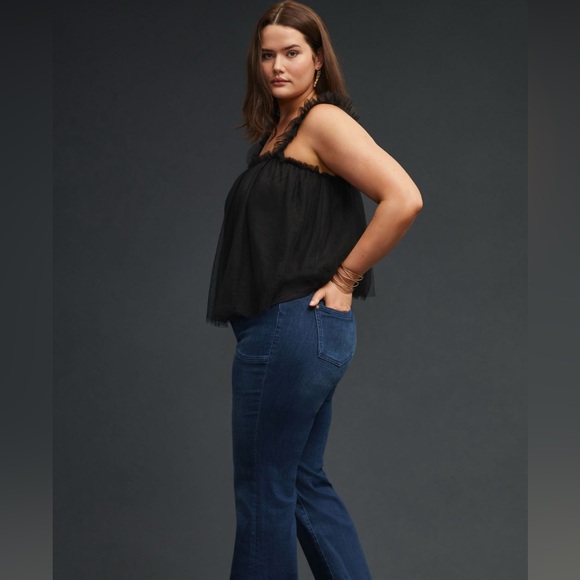 ANTHROPOLOGIE PILCRO‎ The Icon Low-Rise Flared Jeans CROPPED 34 - Picture 14 of 14